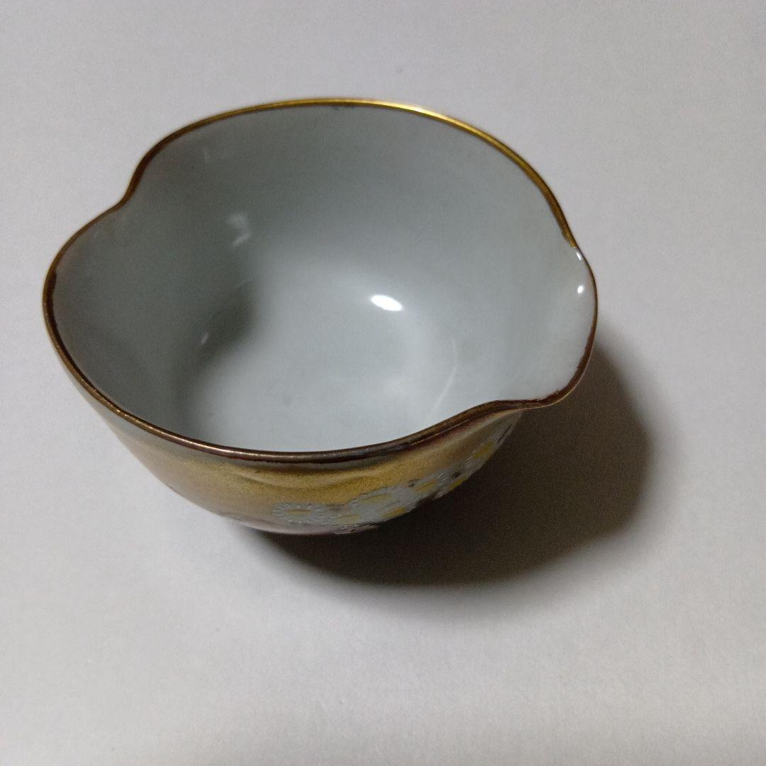 九谷暁山　茶道具セット　急須　湯冷まし　湯呑み５点　茶托５点　玉露・上級煎茶用