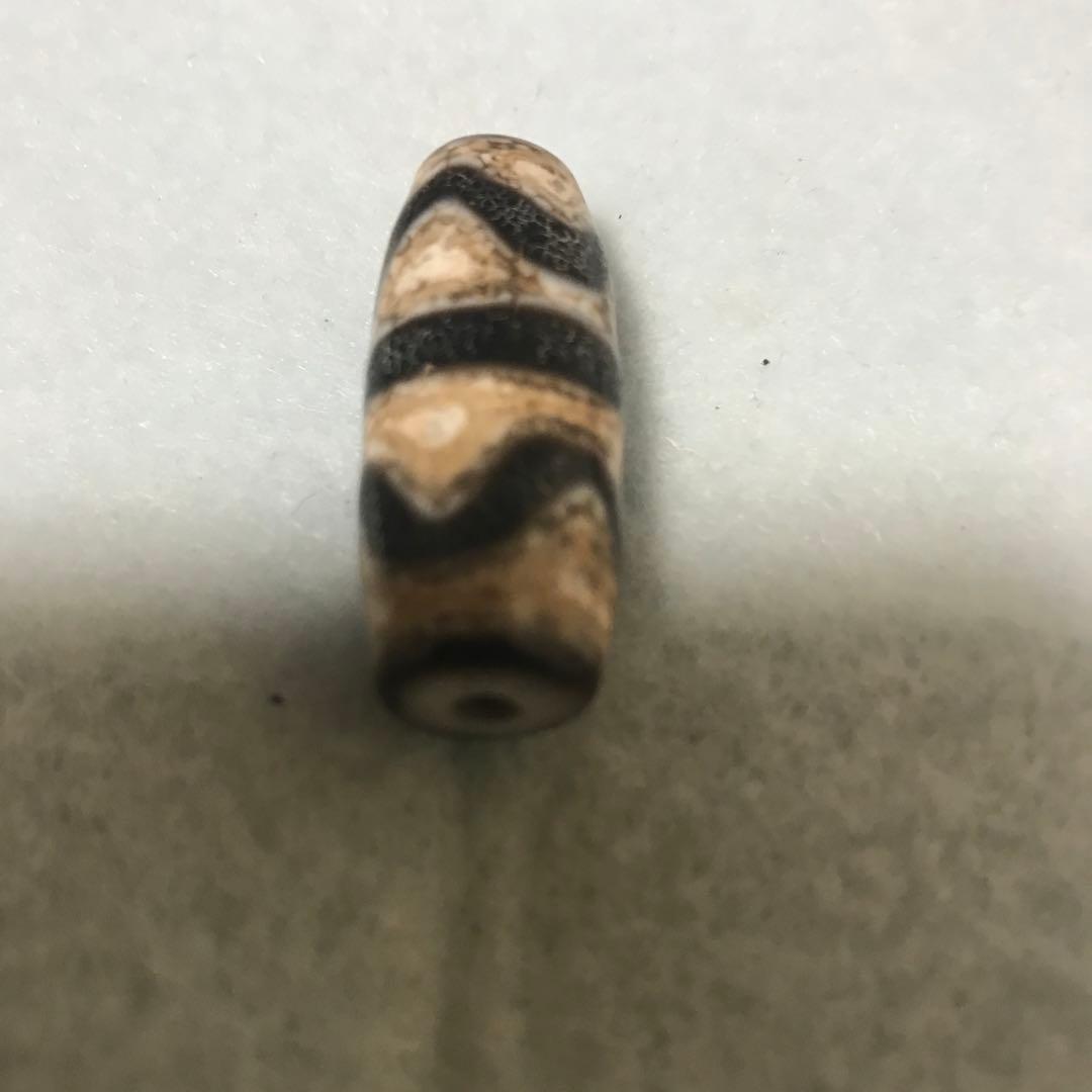 超激レア珍品‼︎ 古代老礦石　双虎牙天珠