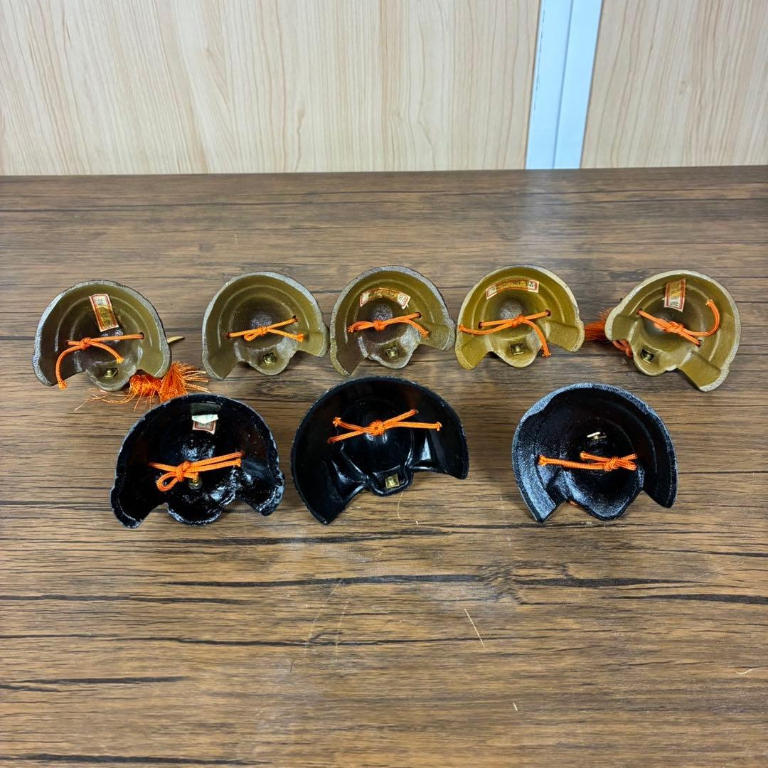 【匿名発送】戦国武将　ミニ兜　豆兜　8点セット　まとめ　アンティーク　レトロ