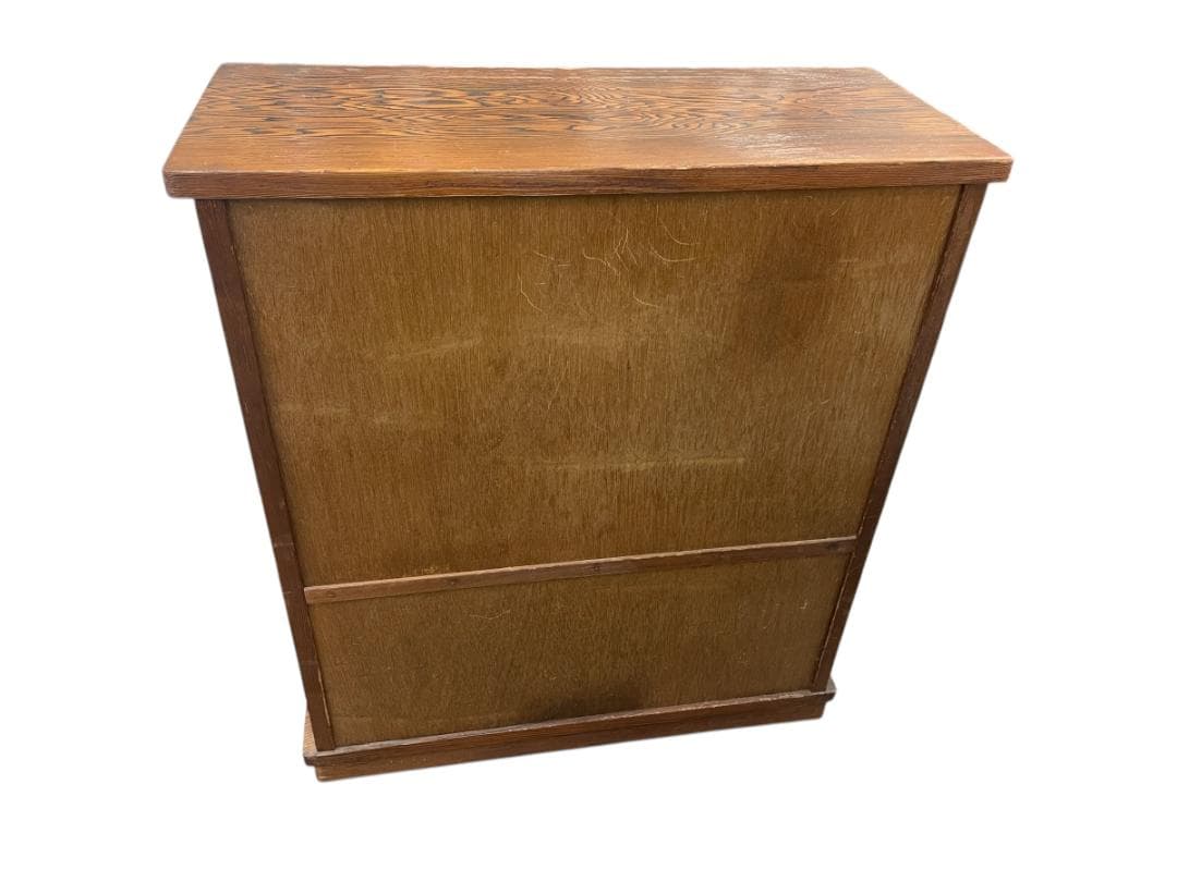 茶箪笥 レトロ 家具 飾り棚 W80xD35xH90cm 引取り歓迎 神奈川