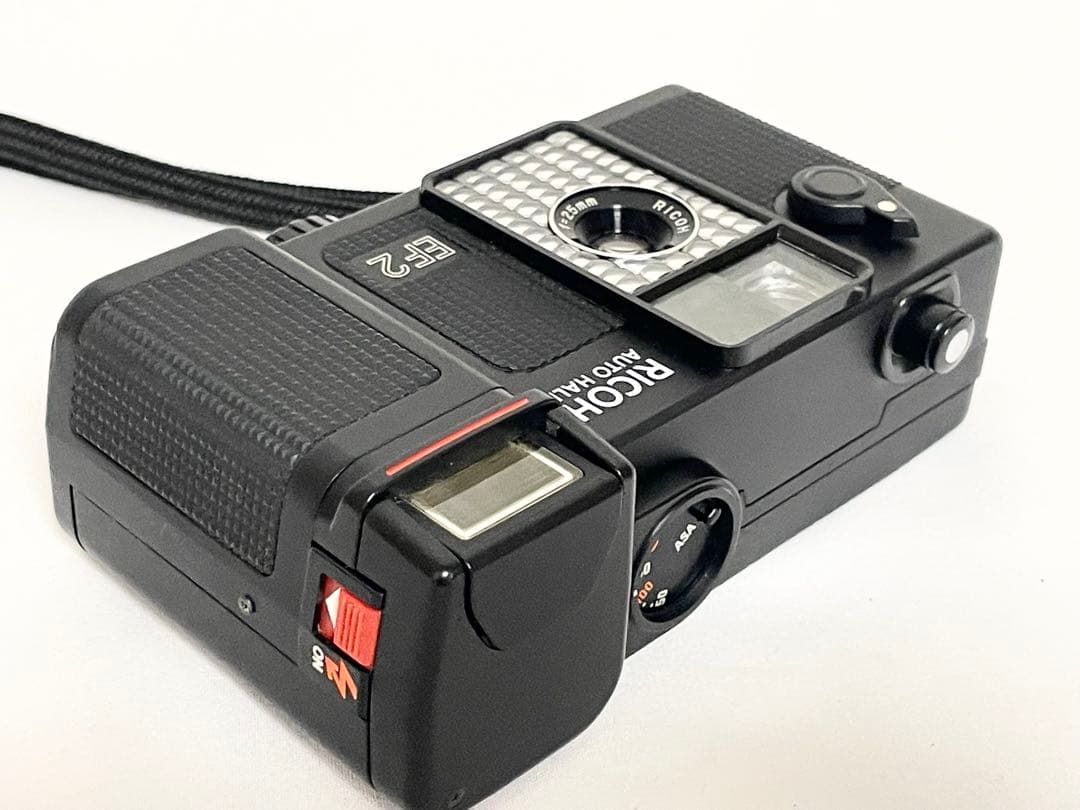【動作品】　RICOH AUTO HALF EF2 ブラック　モルト新品