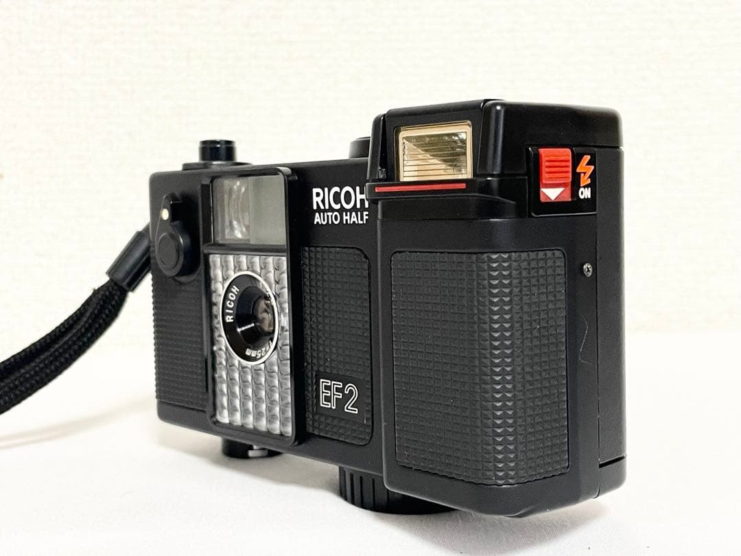 【動作品】　RICOH AUTO HALF EF2 ブラック　モルト新品