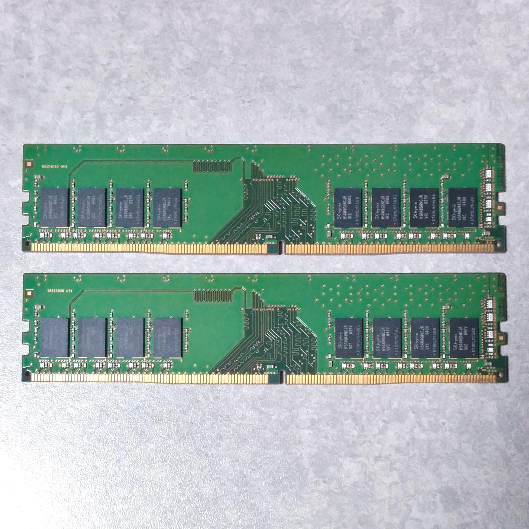 8GB 2枚=16GB　PC4-2666Vメモリー　DDR4　SK hynix