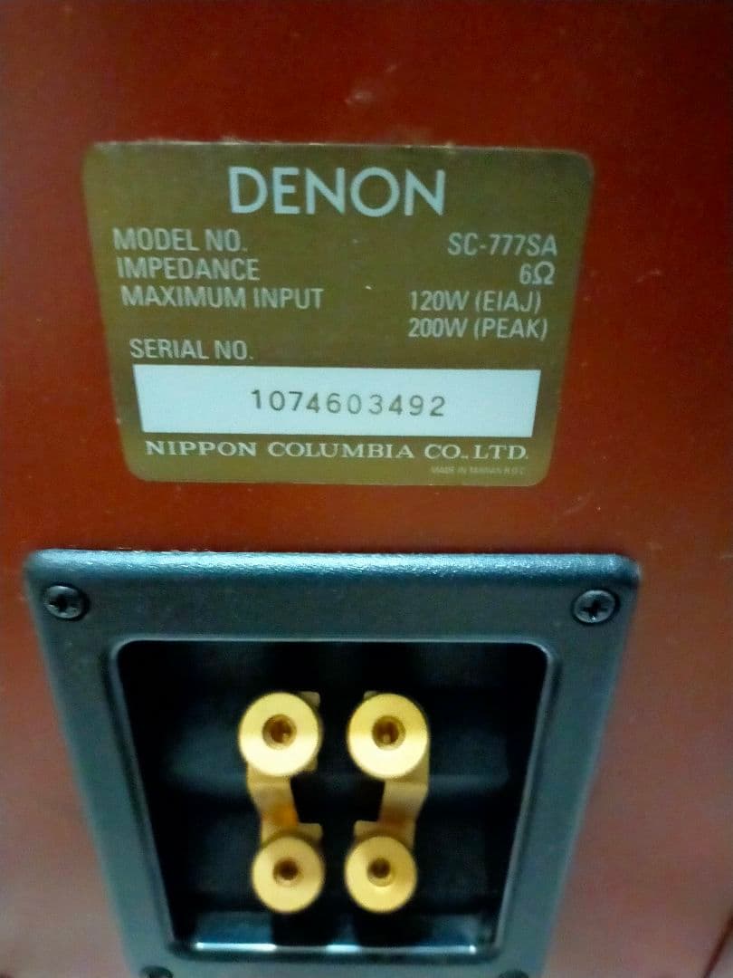 DENON スピーカー SC-777SA デノン リアルウッド