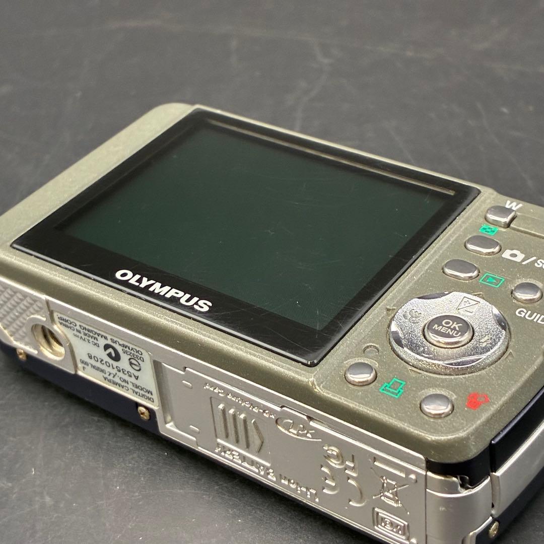 【動作確認済み】OLYMPUS μ DIGITAL 600 ネイビー デジカメ