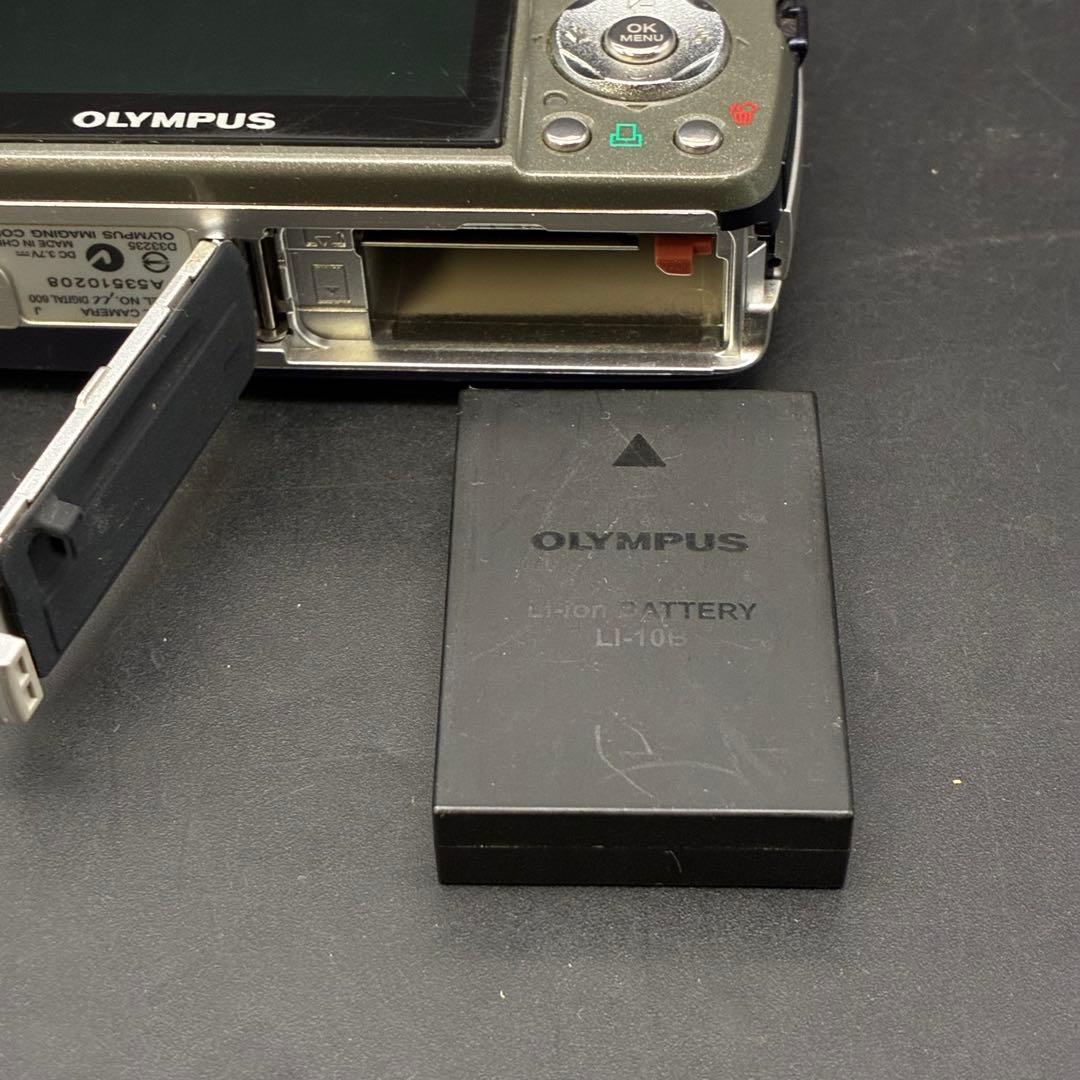 【動作確認済み】OLYMPUS μ DIGITAL 600 ネイビー デジカメ