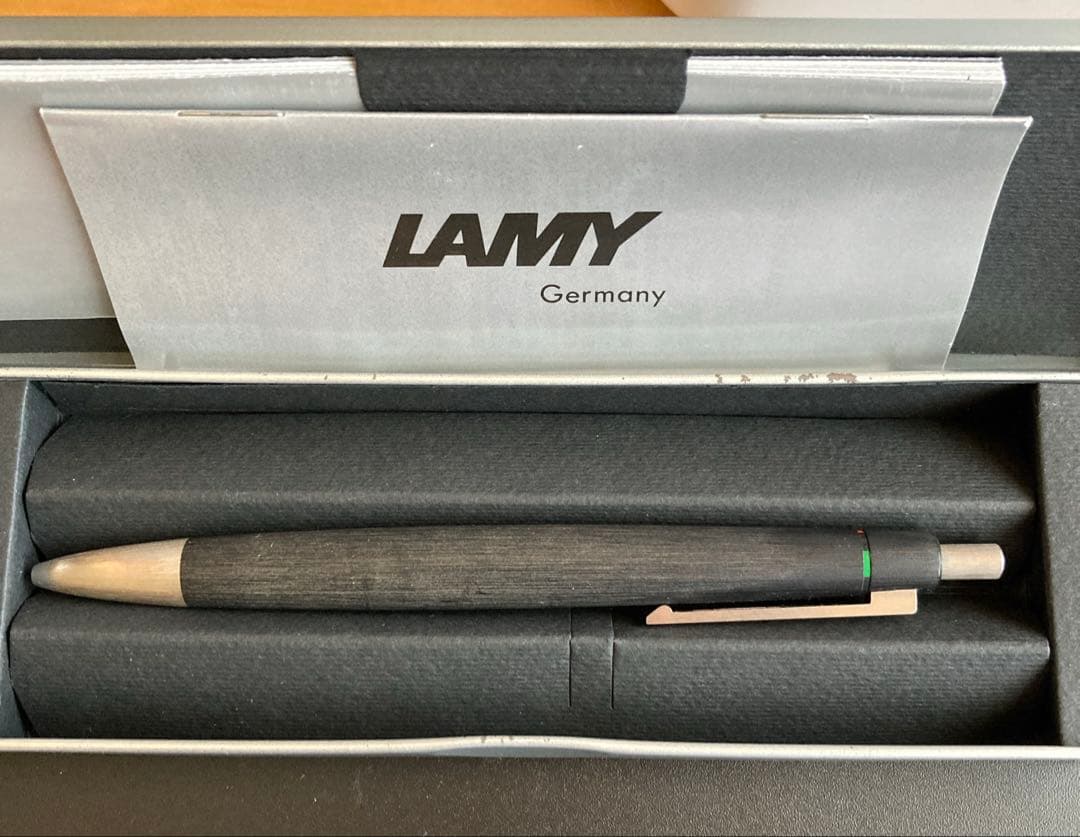 (美品)LAMY ボールペン＆ケース シルバー
