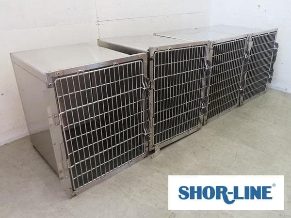 SHOR-LINE■ステンレス■ペットケージ■4台セット■組み立て可能■業務用