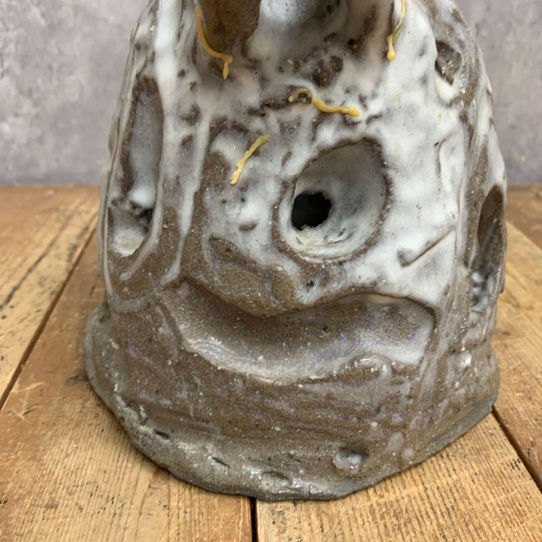 4F 唯一無二 陶器 ランタンシェード キャンドルホルダー 鉢カバー オブジェ