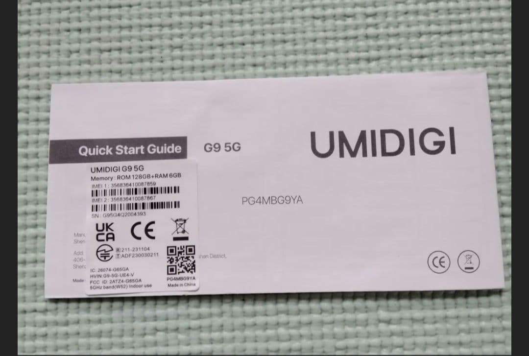美品　スマホ UMIDIGI G9 5G & スマートウォッチ セット