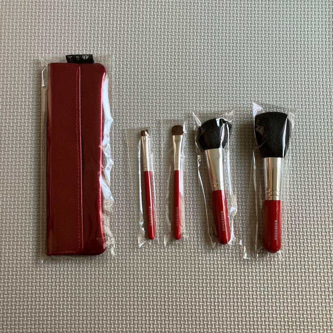 仿古堂　ほうこどう　化粧筆　化粧ブラシ　ブラシケース付き　セット売り