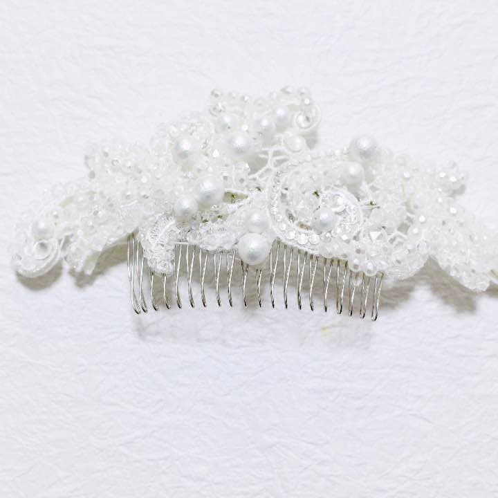 ✴︎✴︎スワロフスキーとビジューのヘアドレス✴︎✴︎