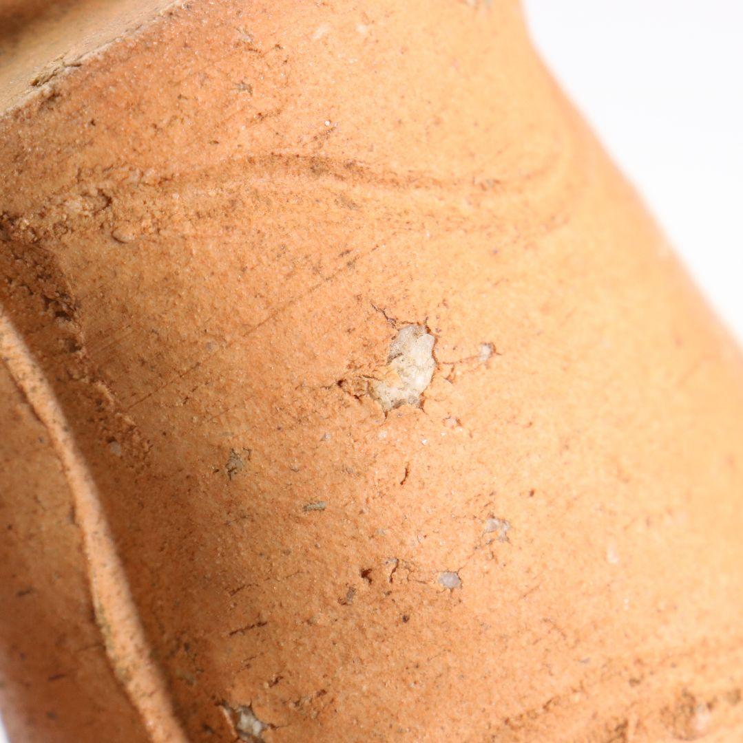 井村光男作 信楽焼 茶入 濃茶器 蜀金金襴仕覆付 茶道具 共箱　V1087