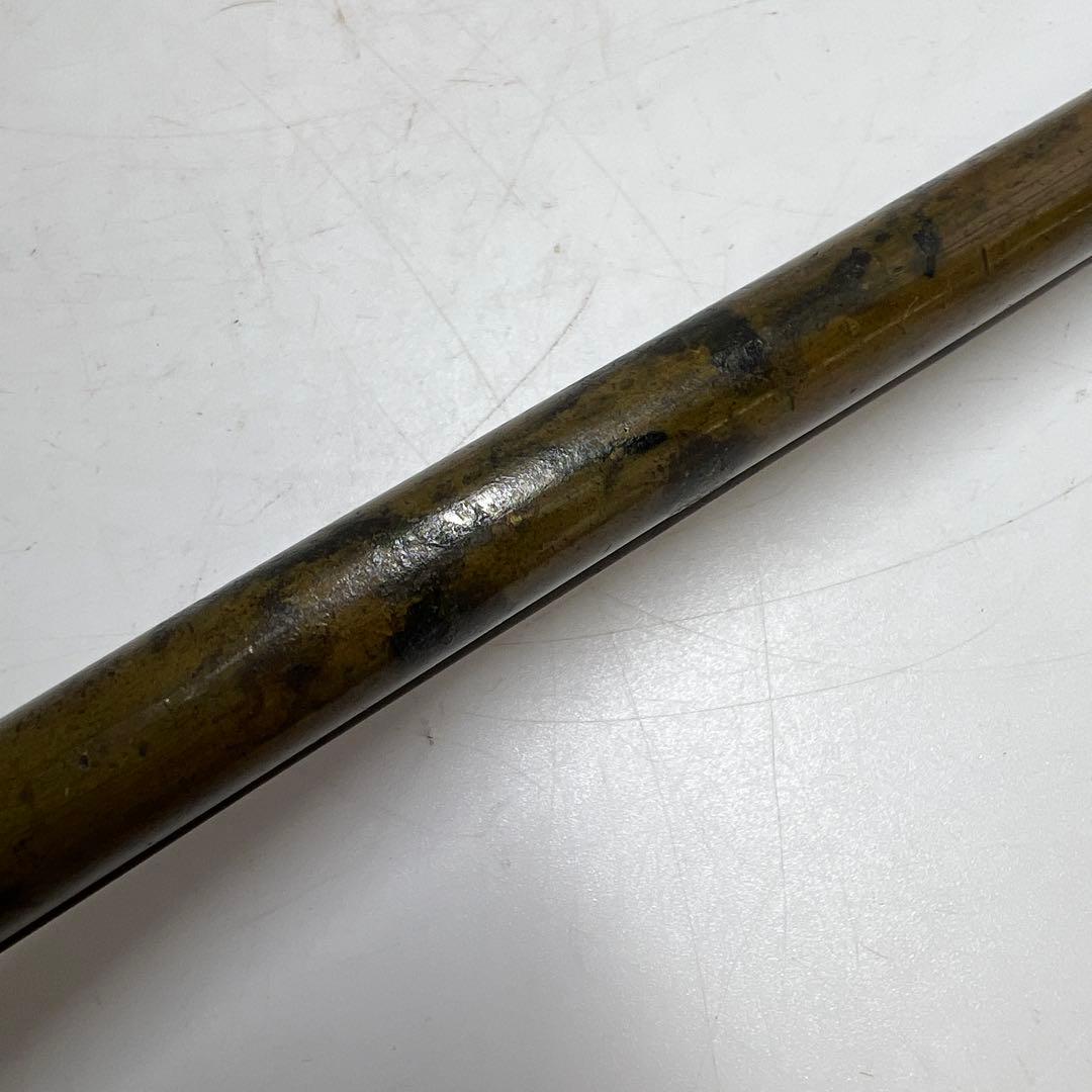 銅製　尺付矢立　35.2cm 256g 東K8-0226①タコヒカ