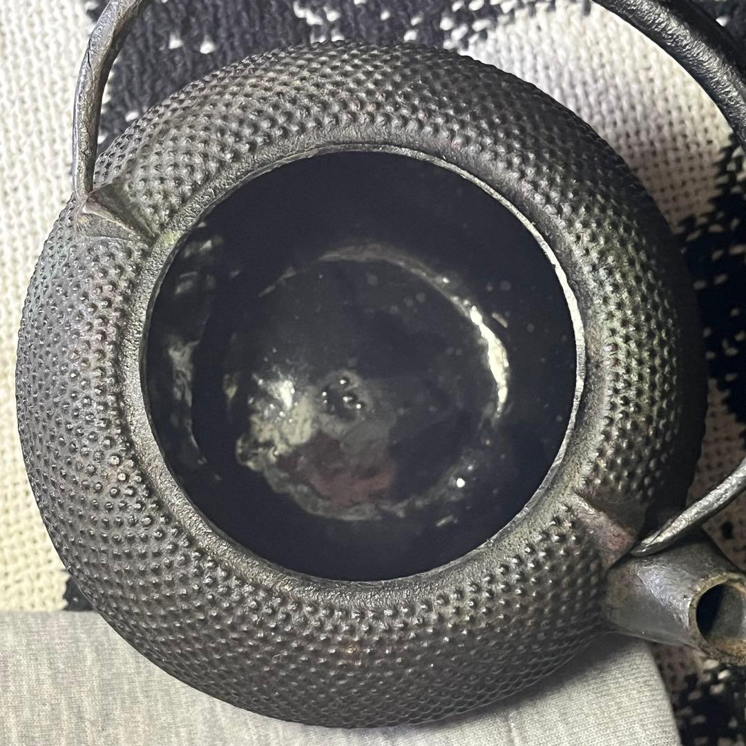 南部鉄器 鉄瓶 ヴィンテージ アラレ模様 アンティーク