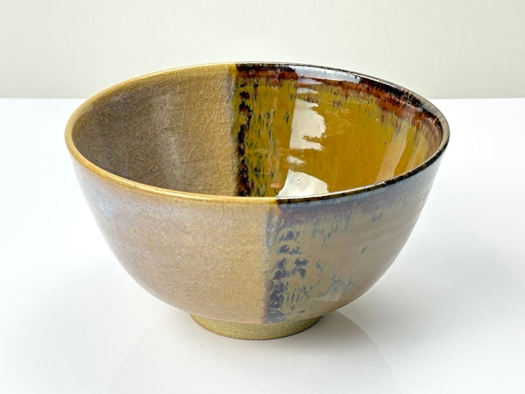 高取焼【笹山登古】高取茶碗 共箱栞付 R811170