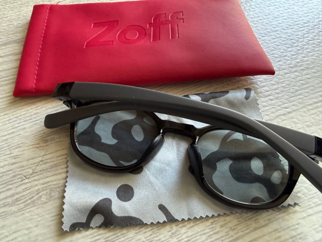 Zoff JAPAN SPORTY ウェリントン 日本製 カラーレンズ 美品