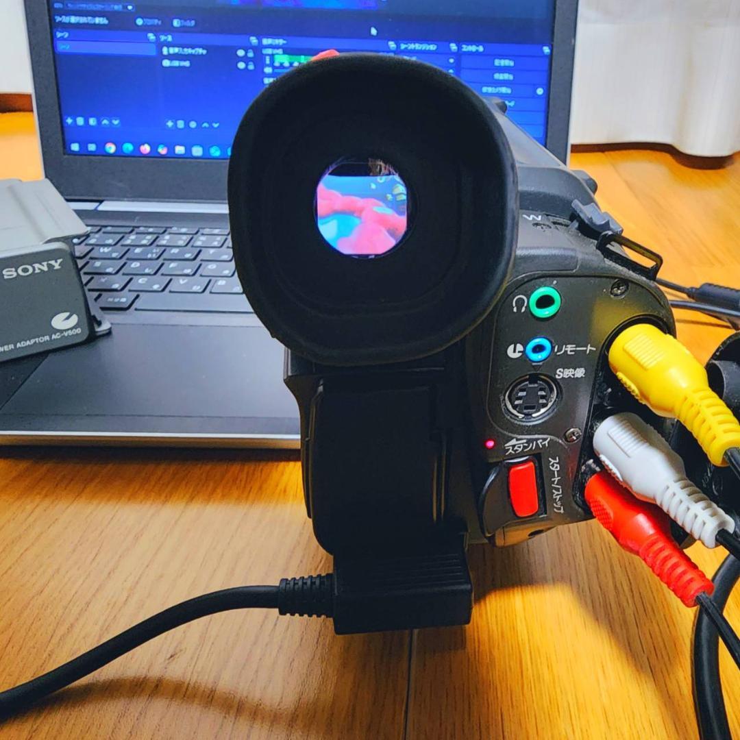 【動作確認済】 SONY Hi8 高画質 ビデオカメラ CCD-TR3 セット