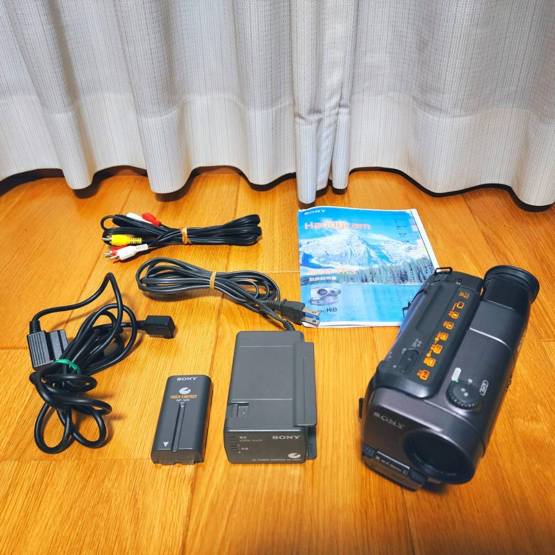【動作確認済】 SONY Hi8 高画質 ビデオカメラ CCD-TR3 セット