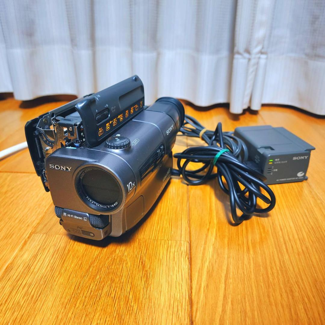 【動作確認済】 SONY Hi8 高画質 ビデオカメラ CCD-TR3 セット