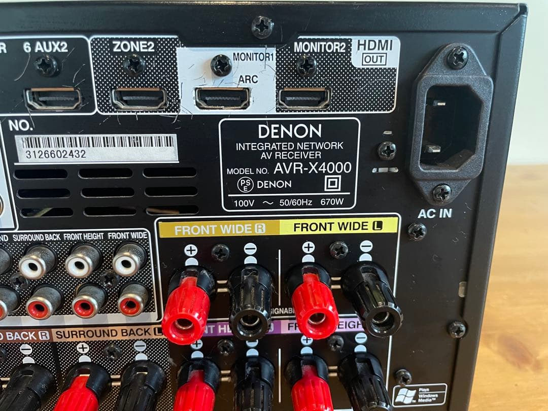 DENON(デノン)AVアンプAVR-X4000 2013年製