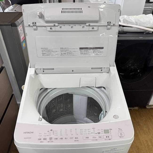 地域限定送料無料　美品【 HITACHI 】日立 全自動洗濯機 BW-X100H