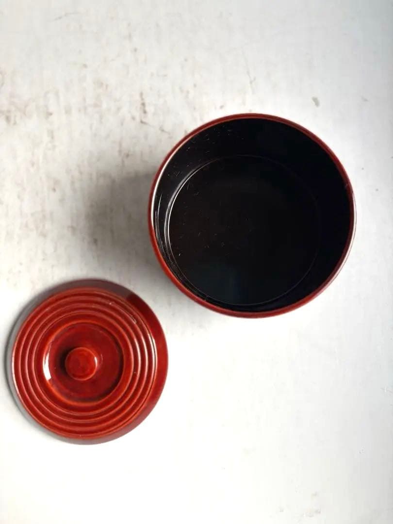741 高級漆器 溜塗 銘々櫃 5点 茶会席 初釜 美品
