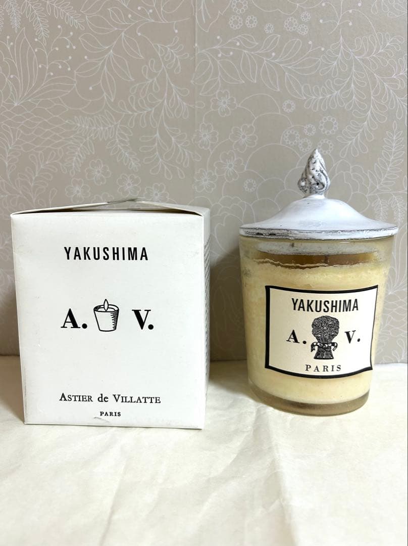 アスティエドヴィラット　リッド 蓋 & キャンドル　セット　屋久島　アスティエ