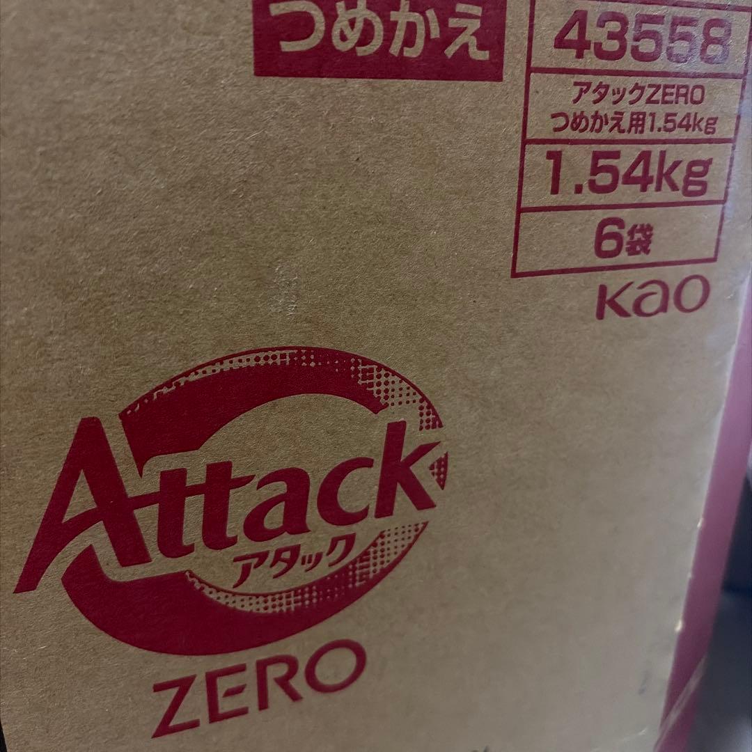 アタック ZERO 液体洗剤 1540ml ６袋