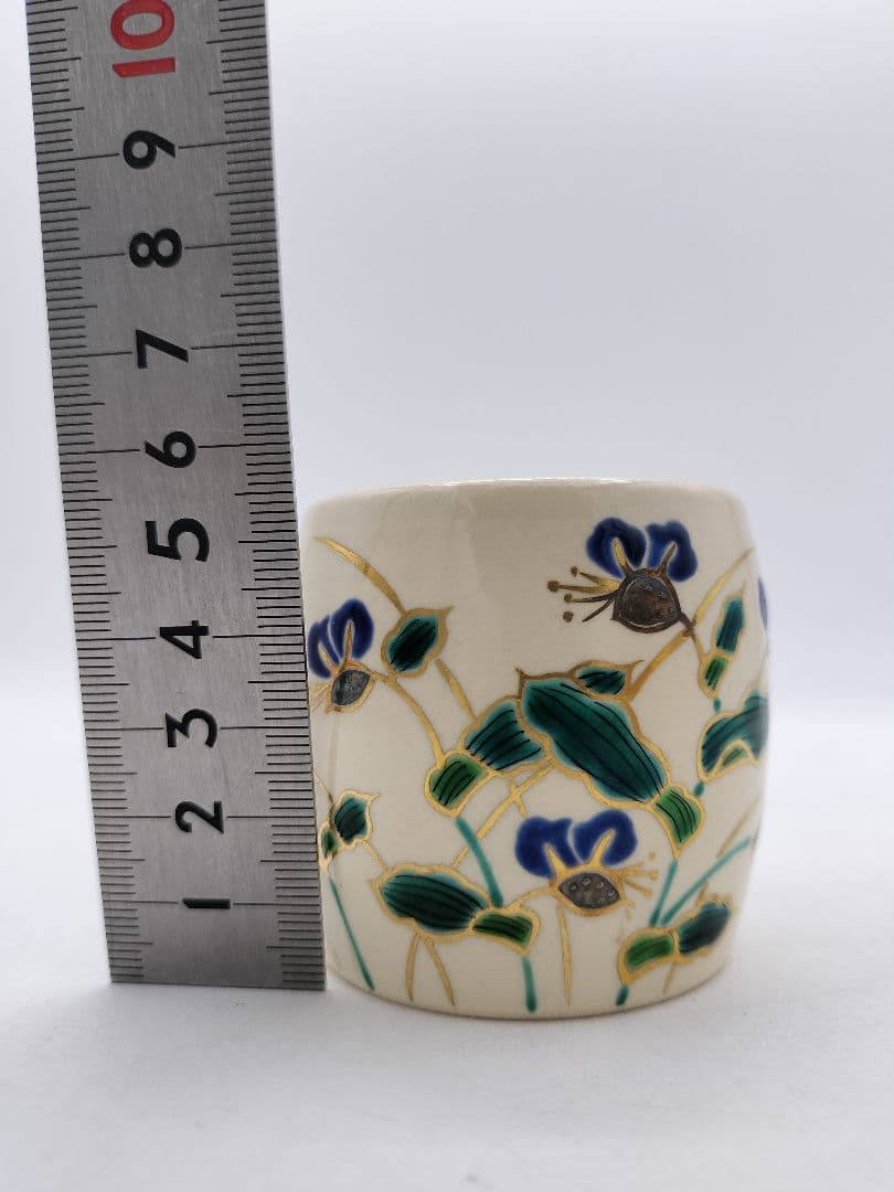 c635 蓋置 仁清 露草 御室窯 木箱 茶道具 古物