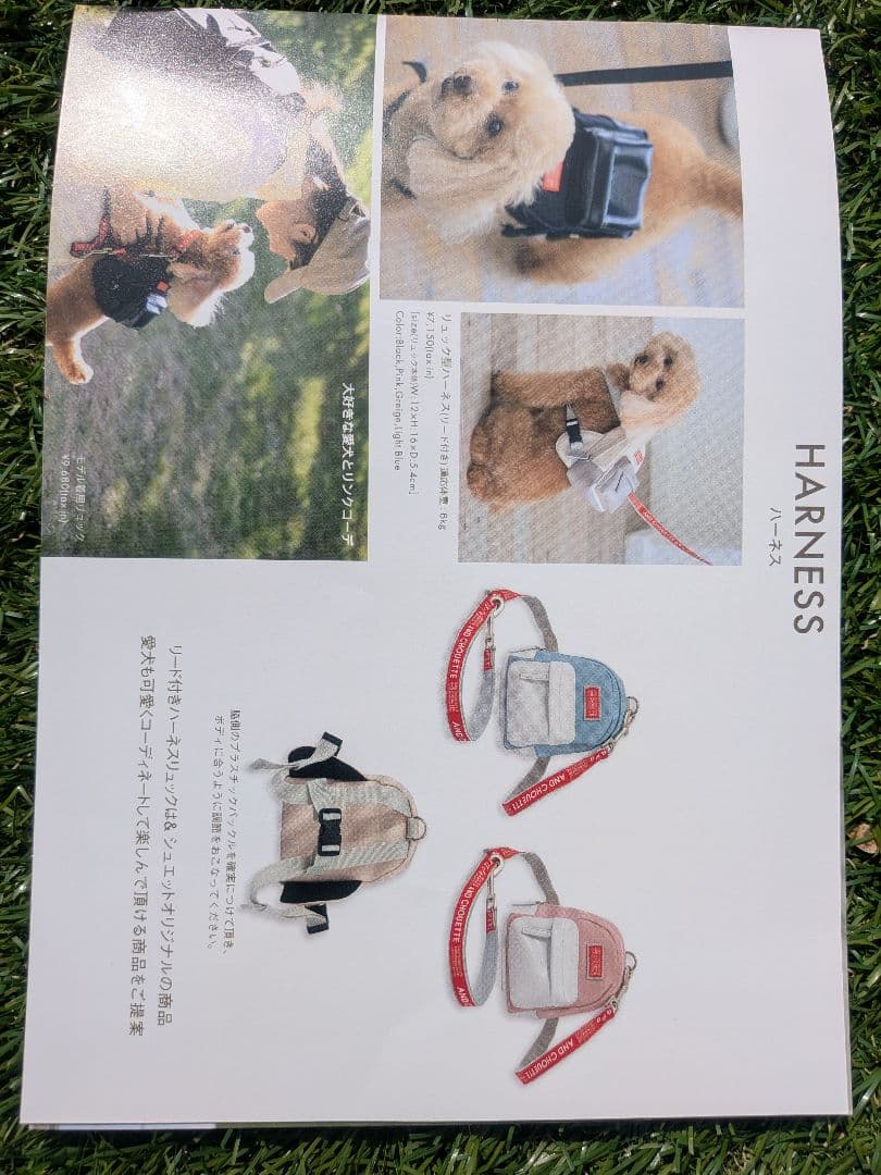 愛犬とお出かけ！ 犬用ミニリュック ベージュ・ピンク