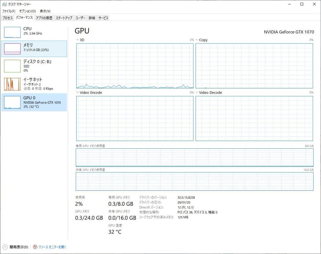 ZOTAC GeForce GTX 1070 Mini 8GB◆グラボ