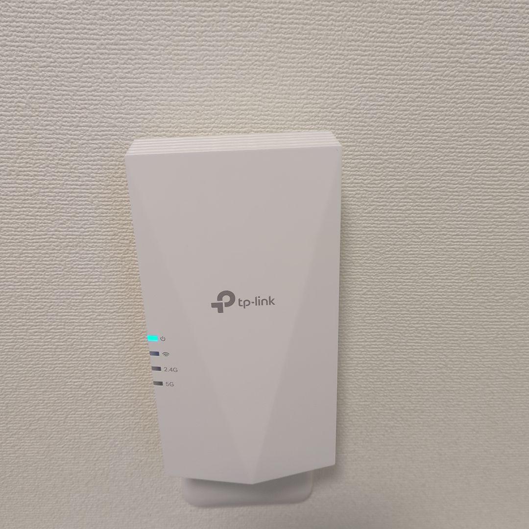 【極美品】TP-Link AX3000対応 中継機RE700X+ケーブル付き