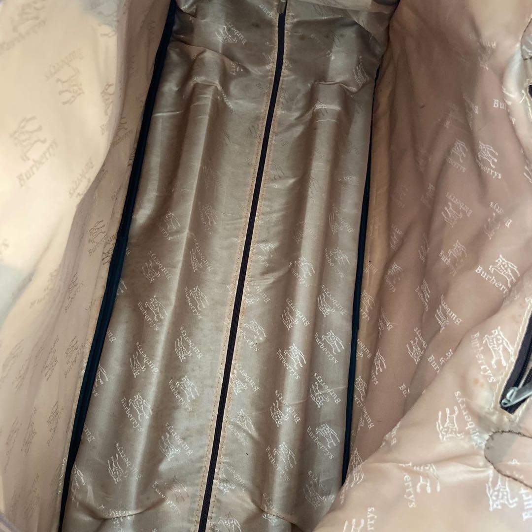 希少　Burberry ボストン　キャリーバッグ　PVC ノバチェック　大容量