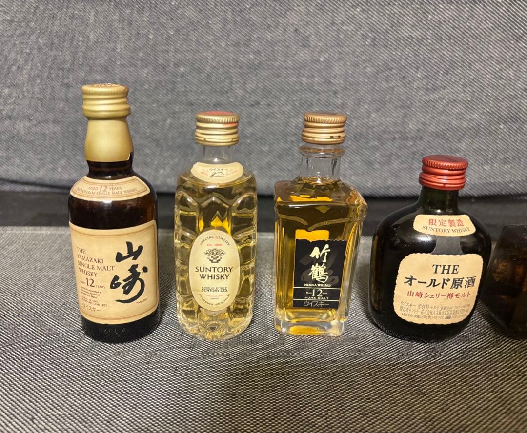 サントリーオールド原酒など　国産ウイスキーミニボトル古酒　6本セット　未開封
