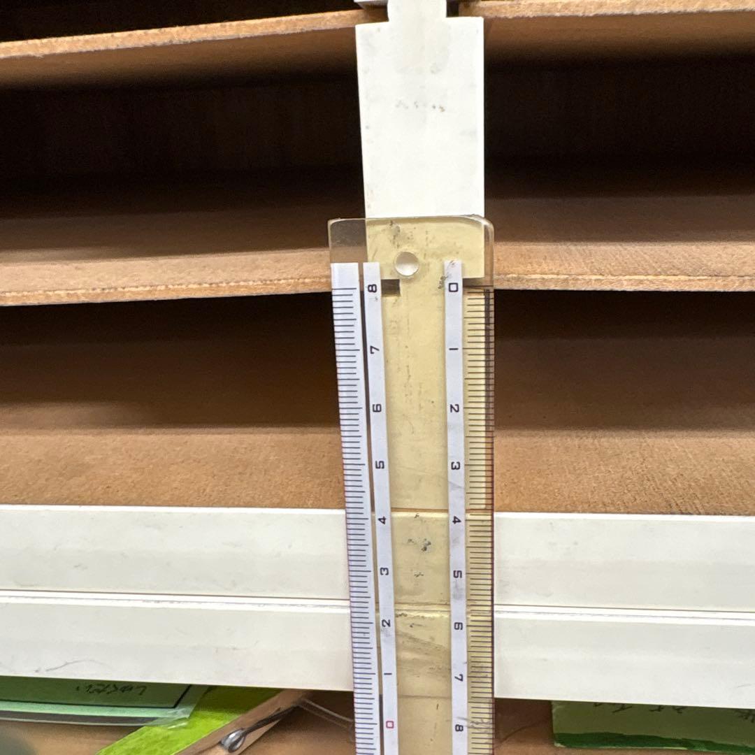 学習塾　木製キャビネット レターラック　書棚　学研　公文　古道具