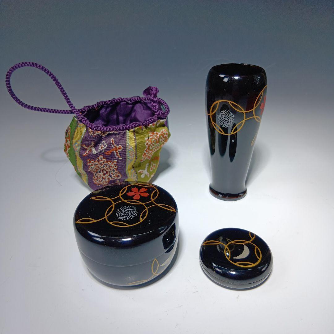 最終値下げ茶道具　蒔絵茶箱一式
