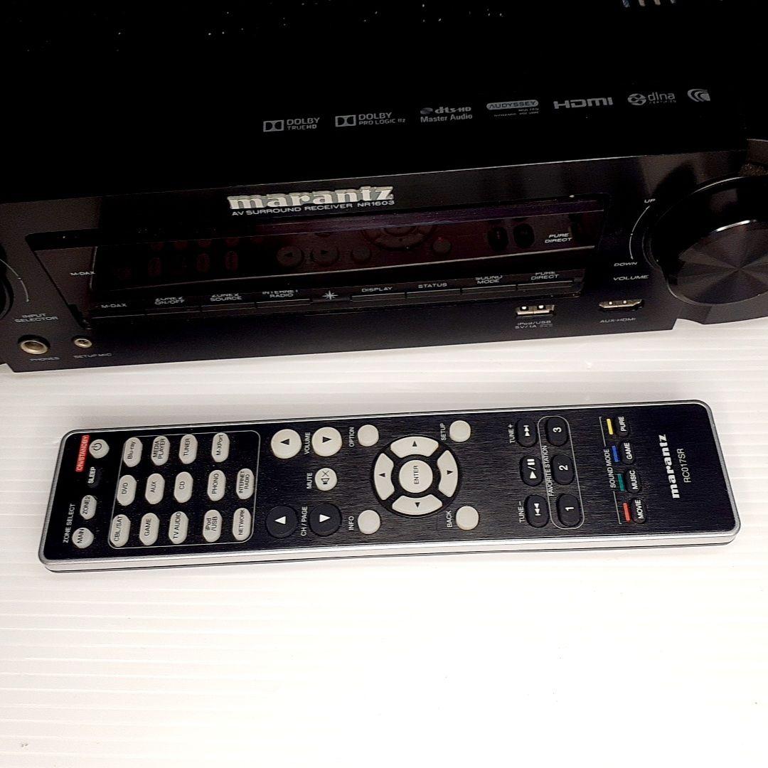 Marantz NR1603 AVサラウンドレシーバー リモコン•電源ケーブル付
