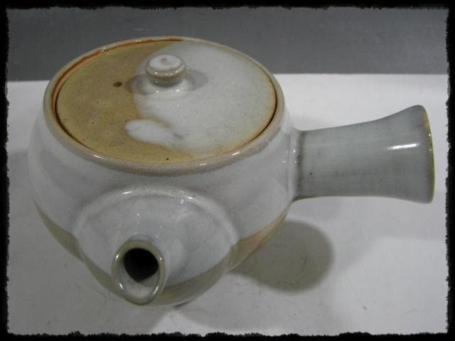十五代 坂倉 新兵衛 萩 掛分 茶碗６客 急須 茶器揃 茶道具 hk445