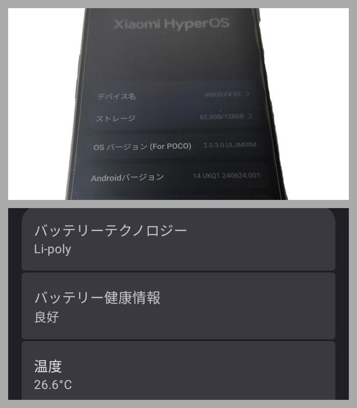 POCO F4 GT 128GB ゲーミング スマホ simフリー 国内版 本体