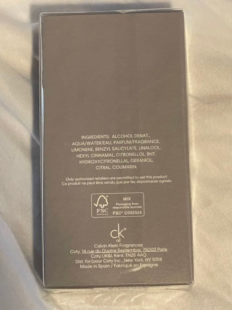 CK All オードトワレ 100ml