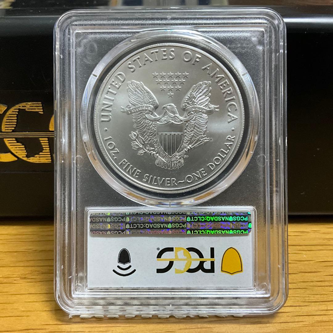 【新品】アメリカン イーグル銀貨2021-W PCGS MS70 T1 シルバー