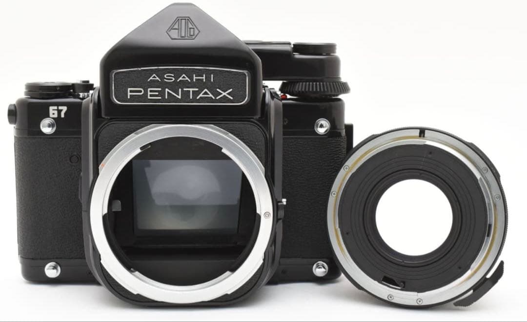 【美品】ASAHI PENTAX 67中判カメラ 付属レンズ105mm F2.4