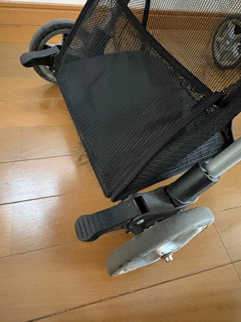 スヌーピー柄 ペットカート グレー