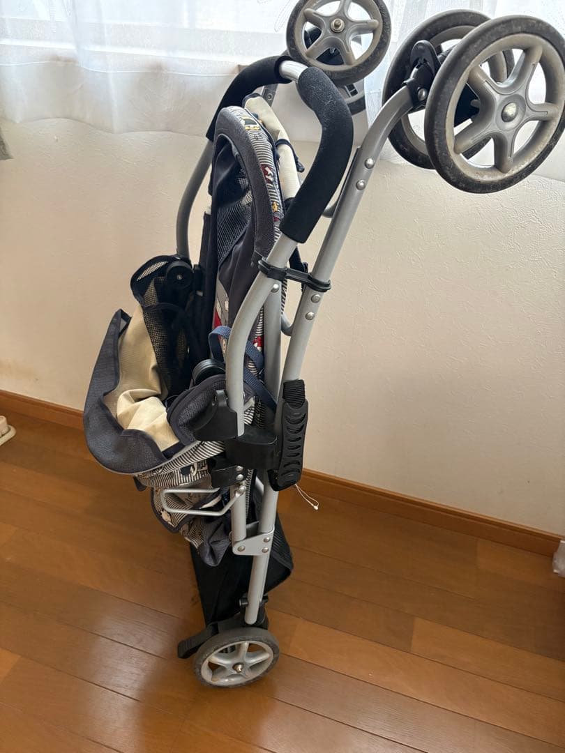 スヌーピー柄 ペットカート グレー