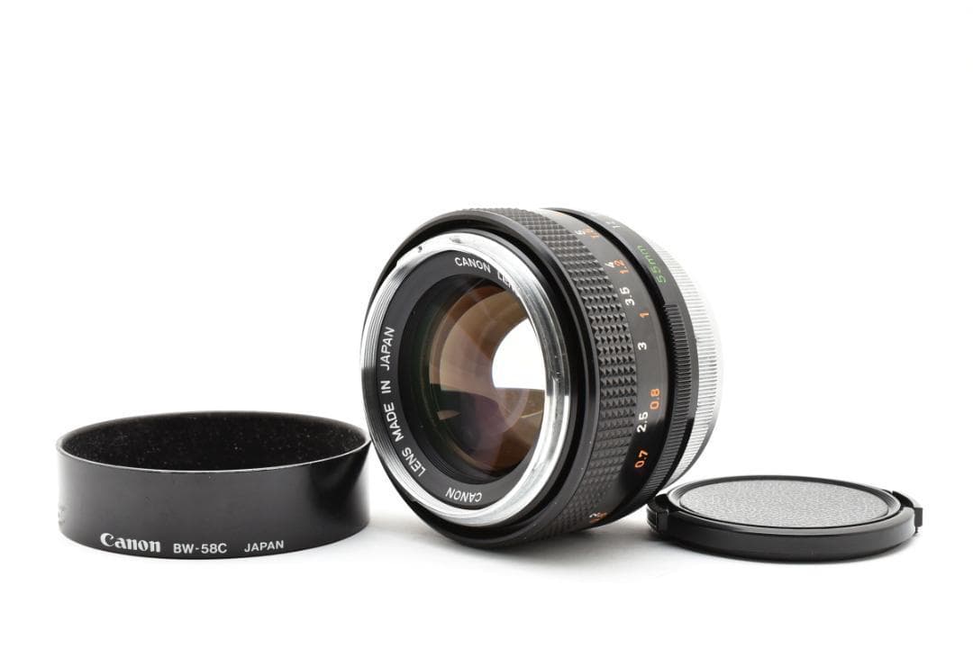 動確済 キャノン Canon FD 55mm f1.2 Rare O #164