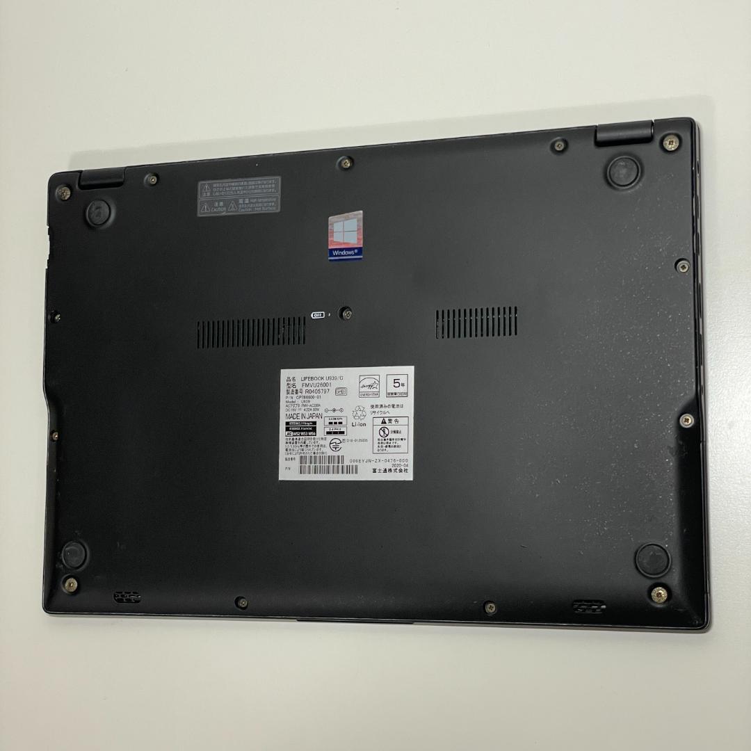 第8世代 i7 LIFEBOOK U939 メモリ16GB 薄型軽量 SSD