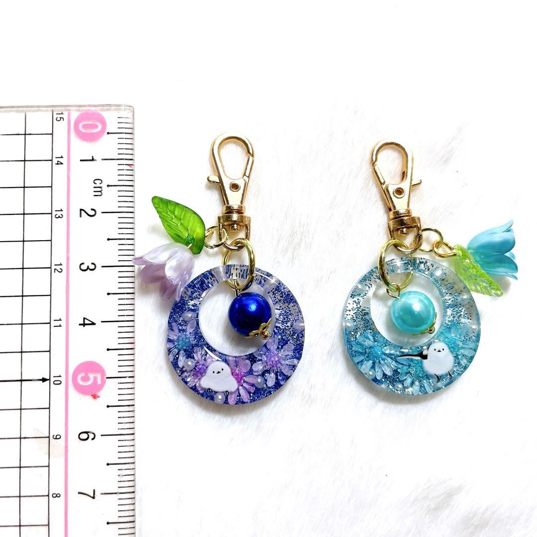 シマエナガ❁⃘*.゜レジンチャーム ドライフラワーminiセット✿