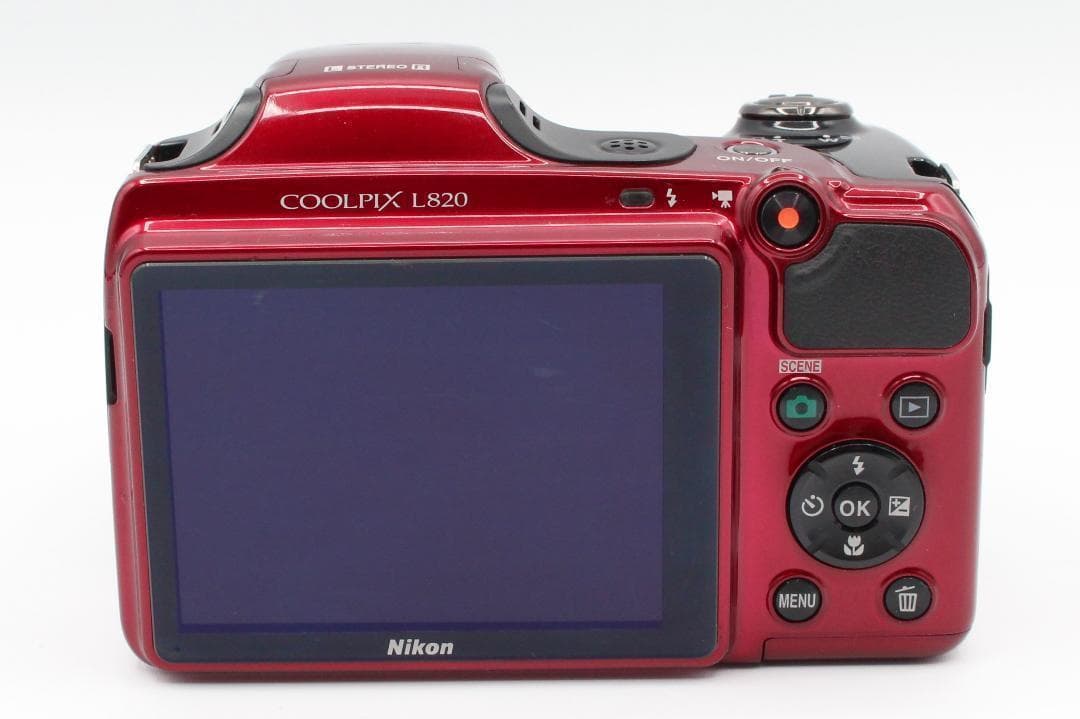 Nikon COOLPIX L820 赤いボディがかわいい！30倍ズームカメラ