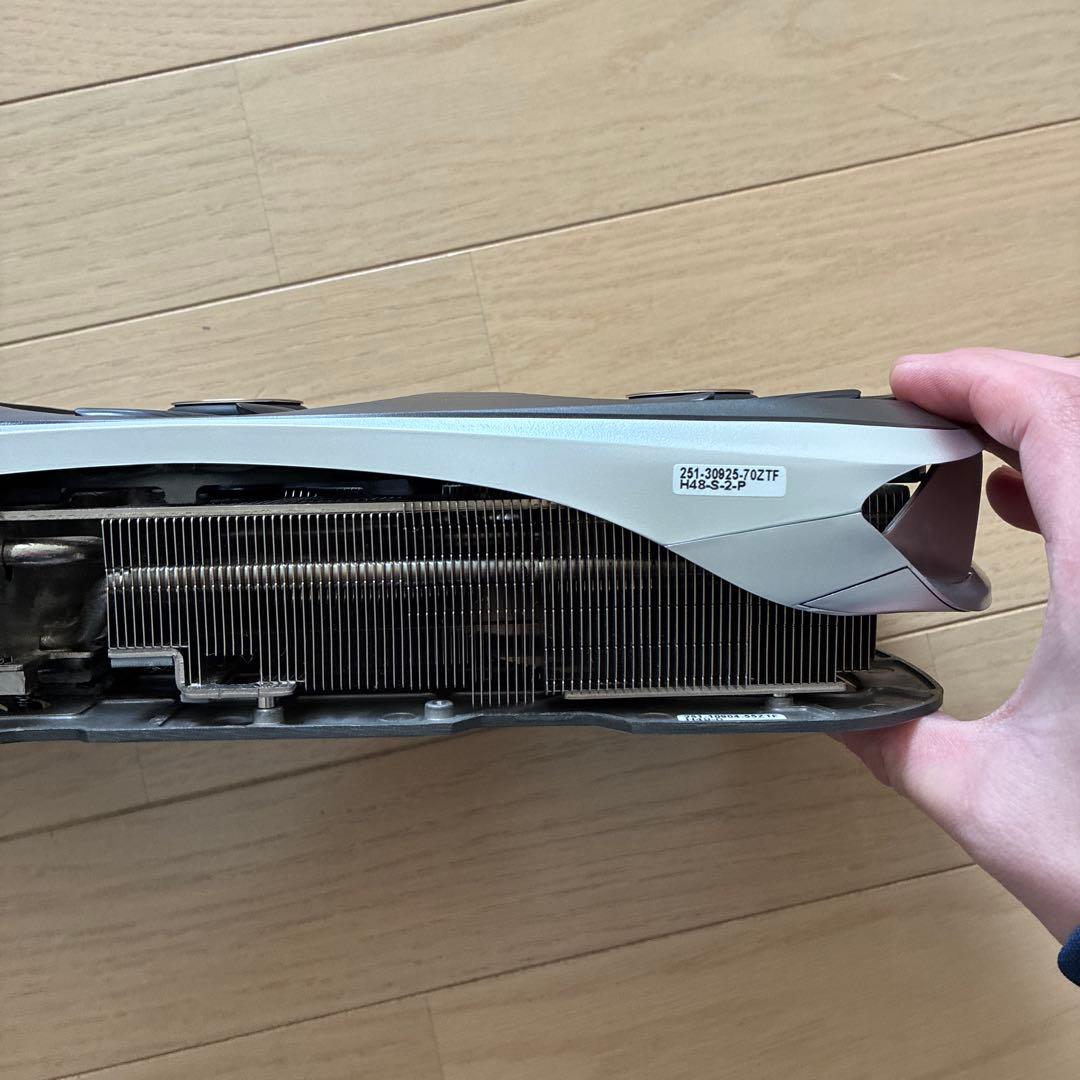 zotac RTX 4090 ヒートシンク　ファン　バックプレート　LED
